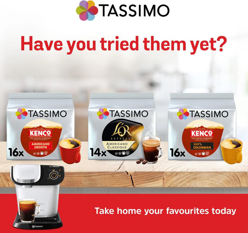 Tassimo Kenco Americano Decaff Coffee Pods x16 Pack of 5 Total 80 Drinks