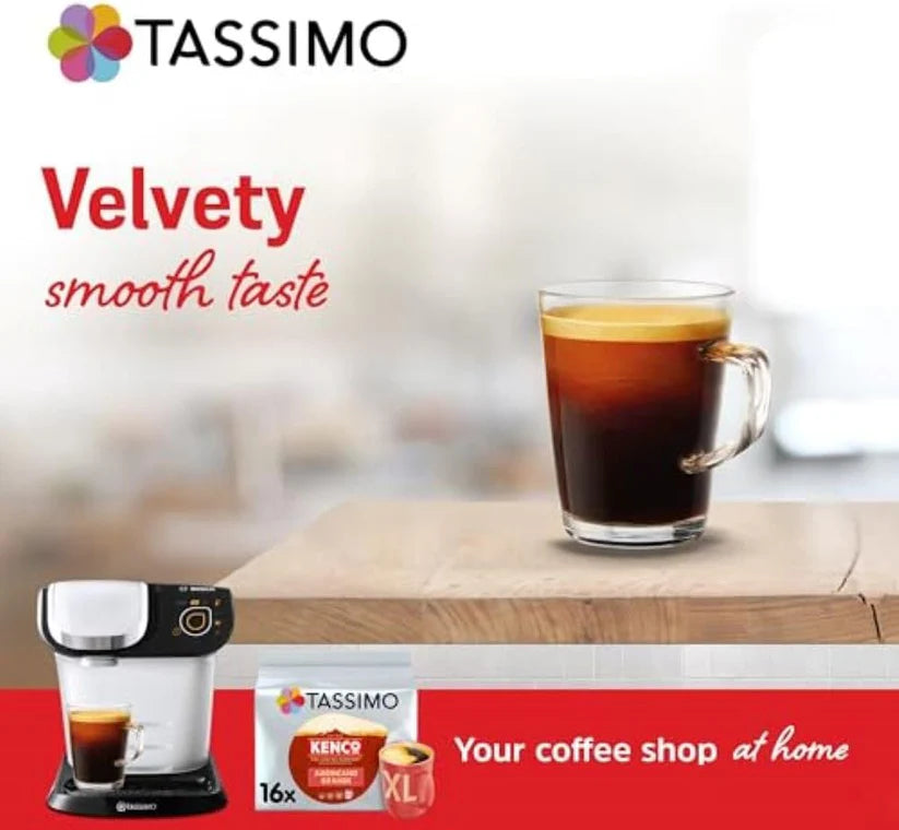 Tassimo Kenco Americano Grande XL Coffee Pods x16 Pack of 5, Total 80 Drinks