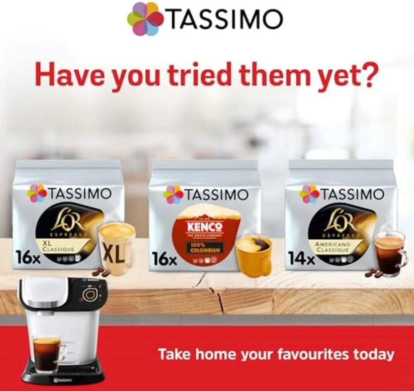 Tassimo Kenco Americano Grande XL Coffee Pods x16 Pack of 5, Total 80 Drinks